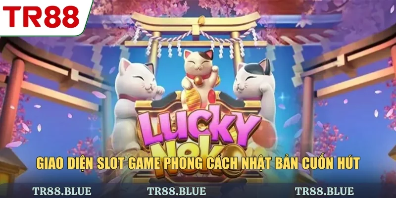 Giao diện slot game phong cách Nhật Bản cuốn hút